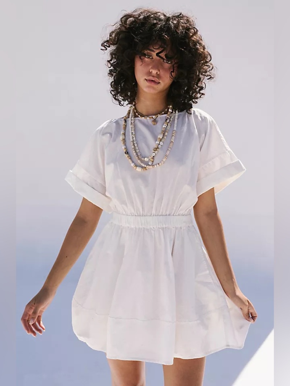 Free People Full Time Fun Ivory Dress